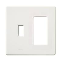 Lutron 2-Gang White Gloss Wallplate