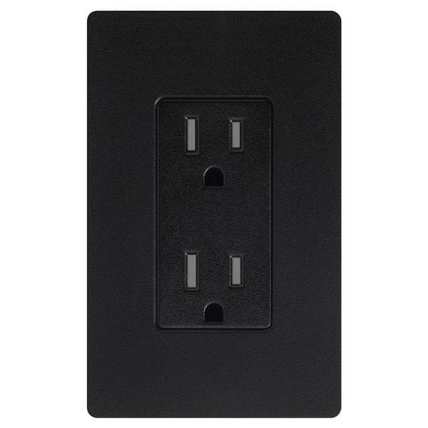 Midnight 15 amp 120 volt Tamper Resistant Receptacle Outlet