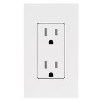 Lutron White 15 amp 120 volt Tamper Resistant Receptacle Outlet