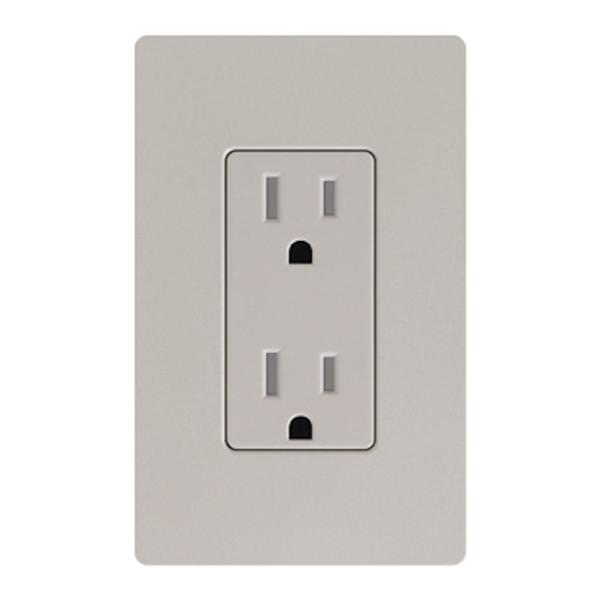 Taupe 15 amp 120 volt Tamper Resistant Receptacle Outlet