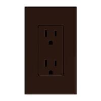 Lutron Brown 15 amp 120 volt Tamper Resistant Receptacle Outlet