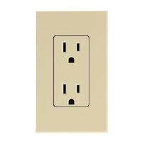 Lutron Ivory 15 amp 120 volt Tamper Resistant Receptacle Outlet
