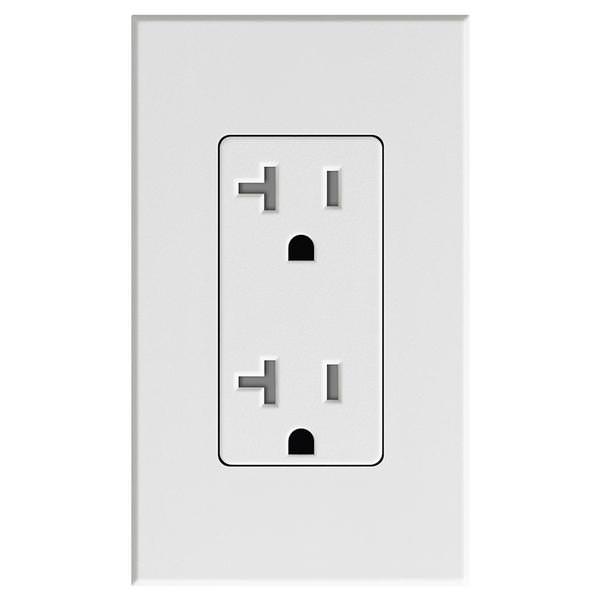 Snow 20 amp 120 volt Tamper Resistant Receptacle Outlet