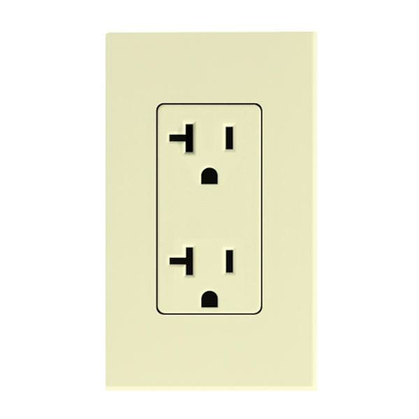 Almond 20 amp 120 volt Tamper Resistant Receptacle Outlet
