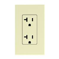 Lutron Almond 20 amp 120 volt Tamper Resistant Receptacle Outlet