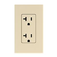 Lutron Beige 20 amp 120 volt Tamper Resistant Receptacle Outlet