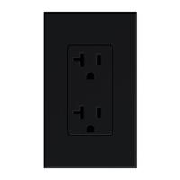 Lutron Black 20 amp 120 volt Tamper Resistant Receptacle Outlet
