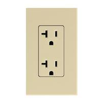 Lutron Ivory 20 amp 120 volt Tamper Resistant Receptacle Outlet