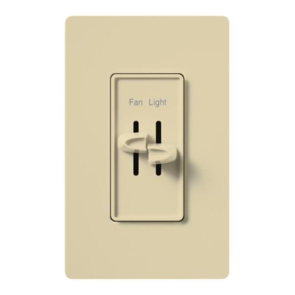 120 volt 2.5 amp Ivory Slider Fully Variable Fan and Light Control
