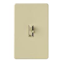 Lutron 120 volt Ivory Toggler 1000 watt Wall Dimmer Switch with Locator Light
