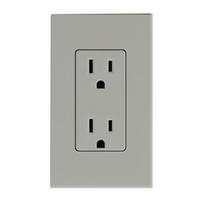 Lutron Gray 15 amp 120 volt Receptacle Outlet
