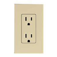 Lutron Ivory 15 amp 120 volt Receptacle Outlet