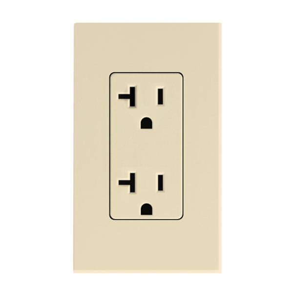 Beige 20 amp 120 volt Receptacle Outlet