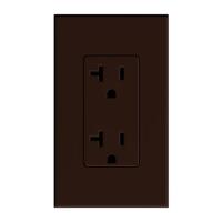 Lutron Brown 20 amp 120 volt Receptacle Outlet