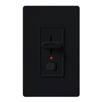 Lutron 120 volt Black 1000 watt Single-Pole Incandescent / Halogen Wall Dimmer Switch with Locator Light