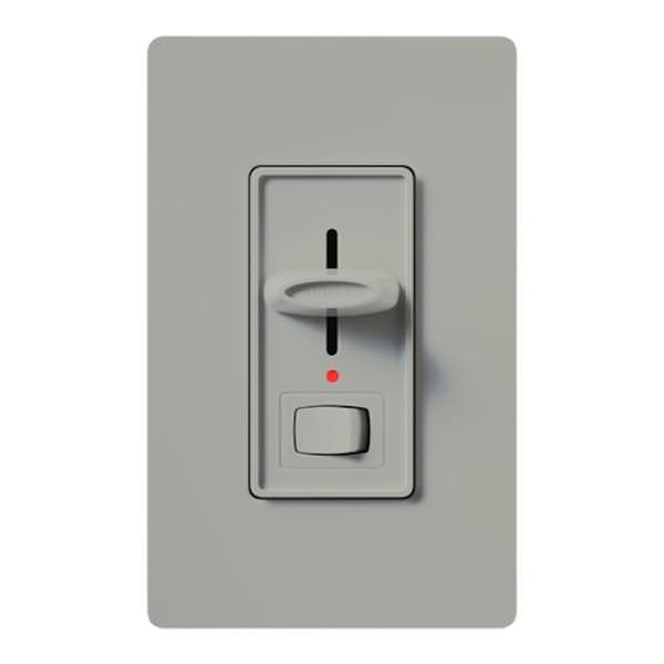120 volt Gray 1000 watt Single-Pole Incandescent / Halogen Wall Dimmer Switch with Locator Light