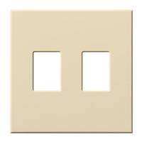 Lutron 2-Gang Beige Wallplate