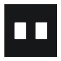 Lutron 2-Gang Black Wallplate
