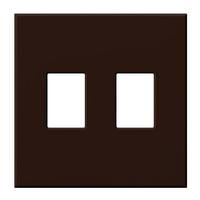 Lutron 2-Gang Brown Wallplate