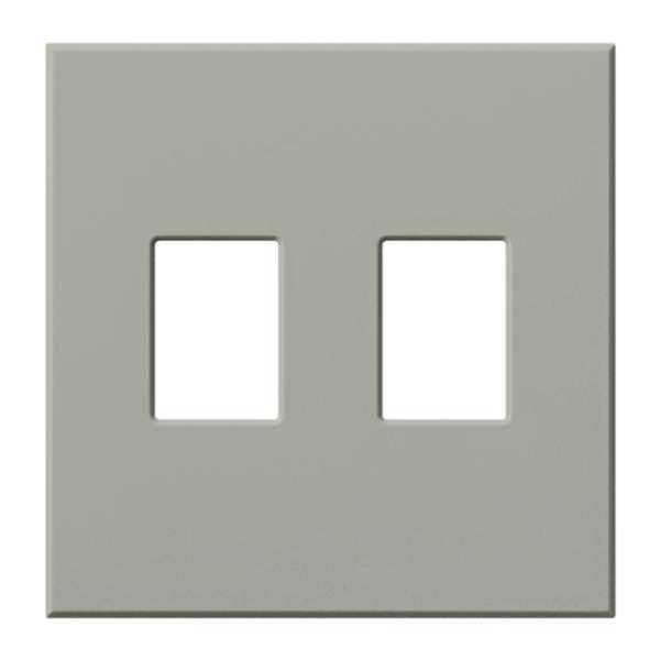 2-Gang Gray Wallplate