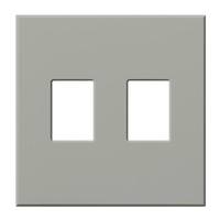 Lutron 2-Gang Gray Wallplate