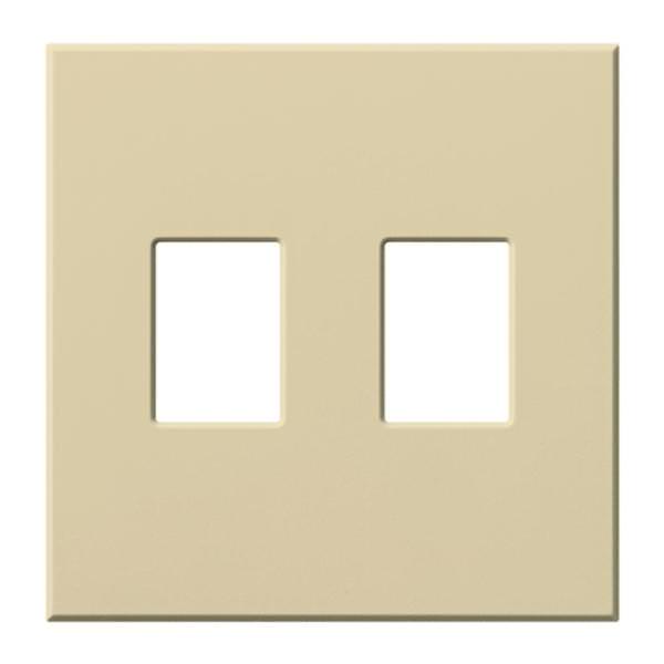 2-Gang Ivory Wallplate