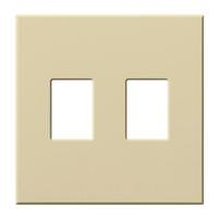 Lutron 2-Gang Ivory Wallplate