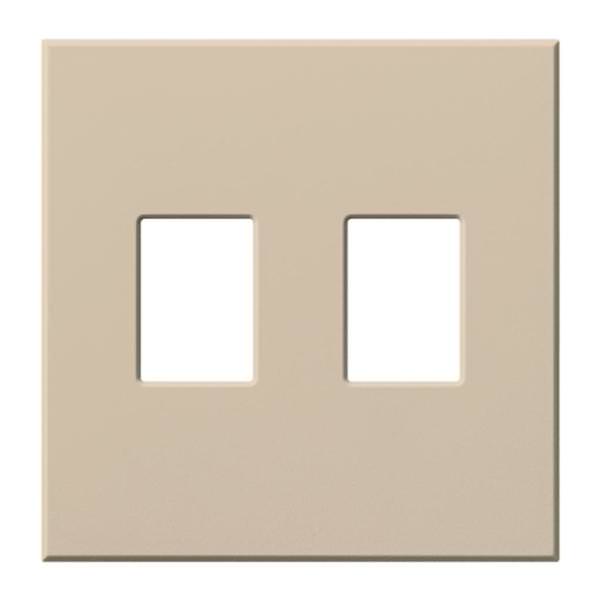 2-Gang Taupe Wallplate