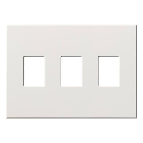 3-Gang White Wallplate