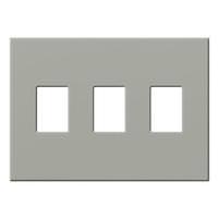 Lutron 3-Gang Gray Wallplate