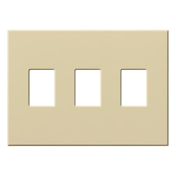 3-Gang Ivory Wallplate