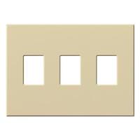Lutron 3-Gang Ivory Wallplate