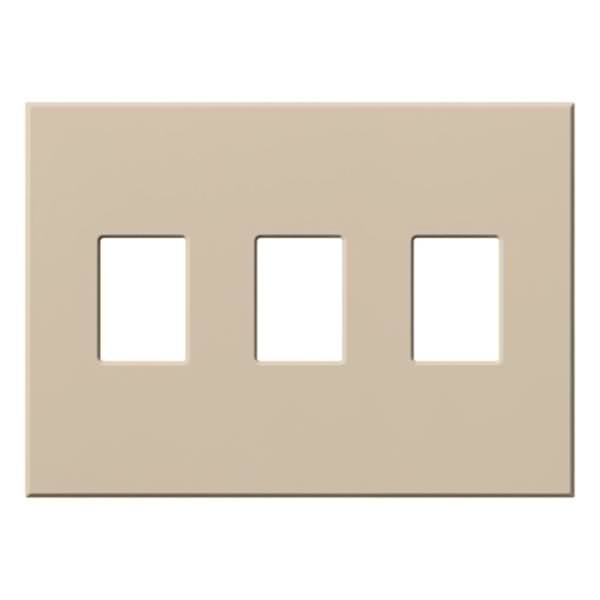 3-Gang Taupe Wallplate