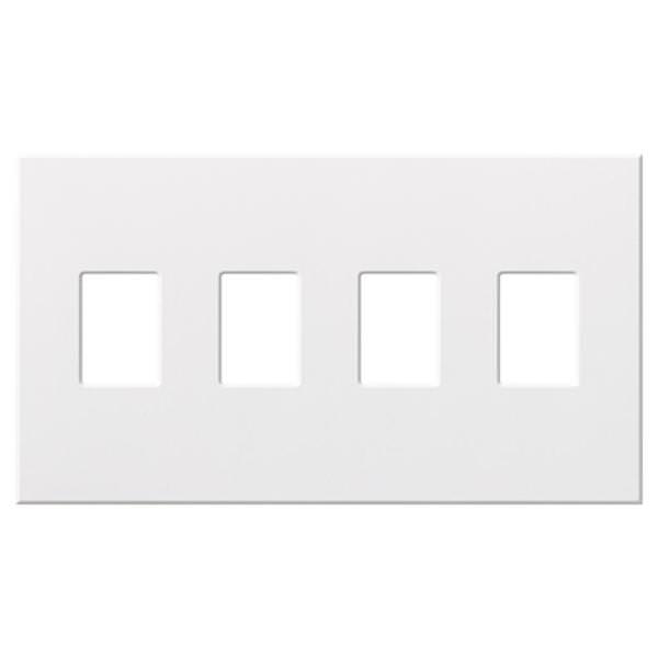 4-Gang White Wallplate