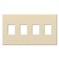 Lutron 4-Gang Beige Wallplate