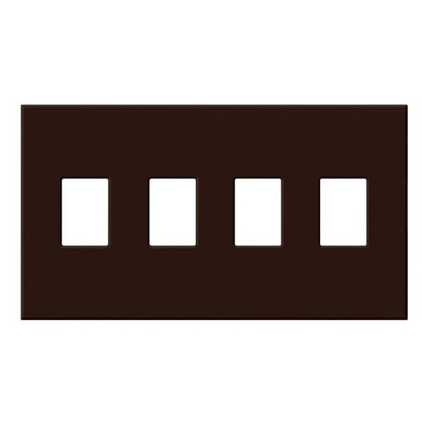 4-Gang Brown Wallplate
