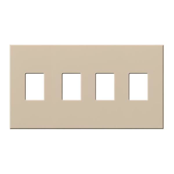 4-Gang Taupe Wallplate