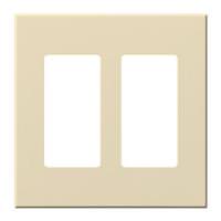 Lutron 2-Gang Beige Wallplate