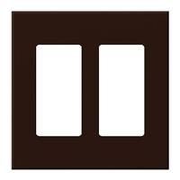 Lutron 2-Gang Brown Wallplate