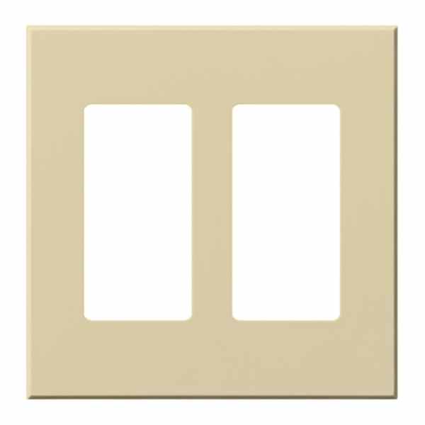 2-Gang Ivory Wallplate