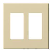 Lutron 2-Gang Ivory Wallplate