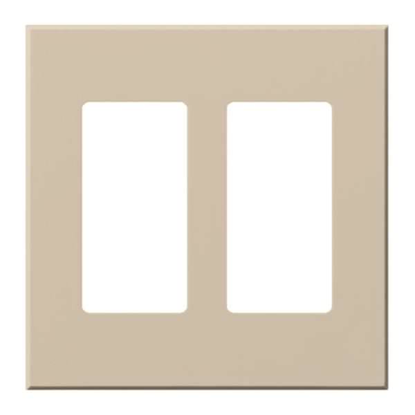 2-Gang Taupe Wallplate