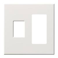 Lutron 2-Gang White Wallplate