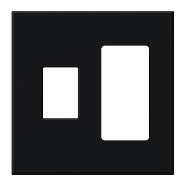 2-Gang Black Wallplate