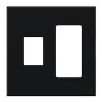 Lutron 2-Gang Black Wallplate