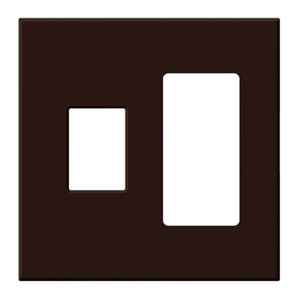 2-Gang Brown Wallplate