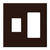 Lutron 2-Gang Brown Wallplate
