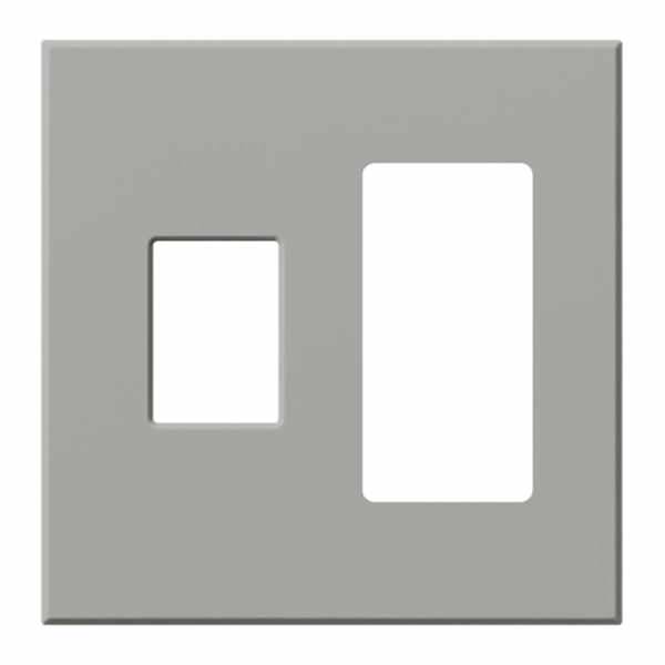 2-Gang Gray Wallplate