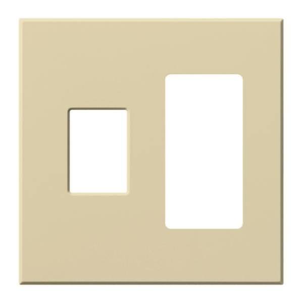 2-Gang Ivory Wallplate