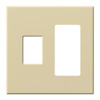 Lutron 2-Gang Ivory Wallplate
